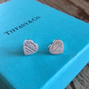 Tiffany & Co. mini heart tag earrings